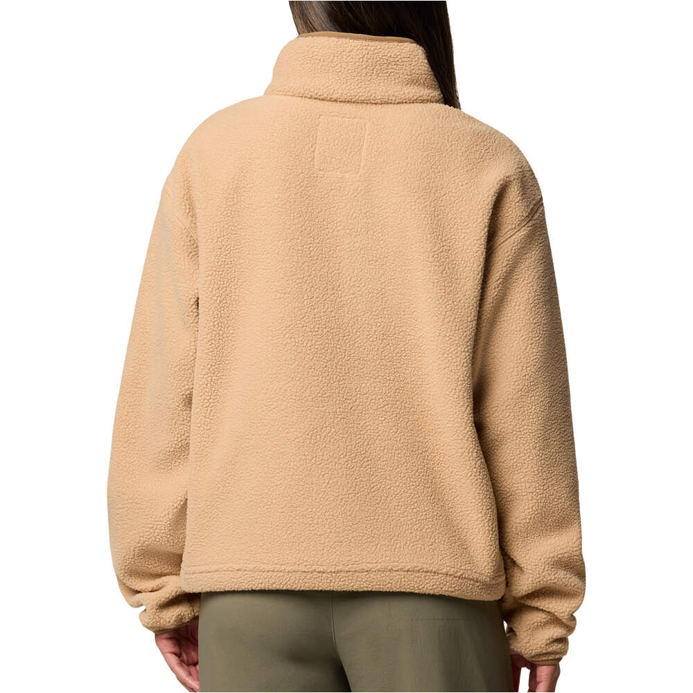 Columbia forro polar mujer Helvetia  II Cropped Half Snap Fleece vista trasera