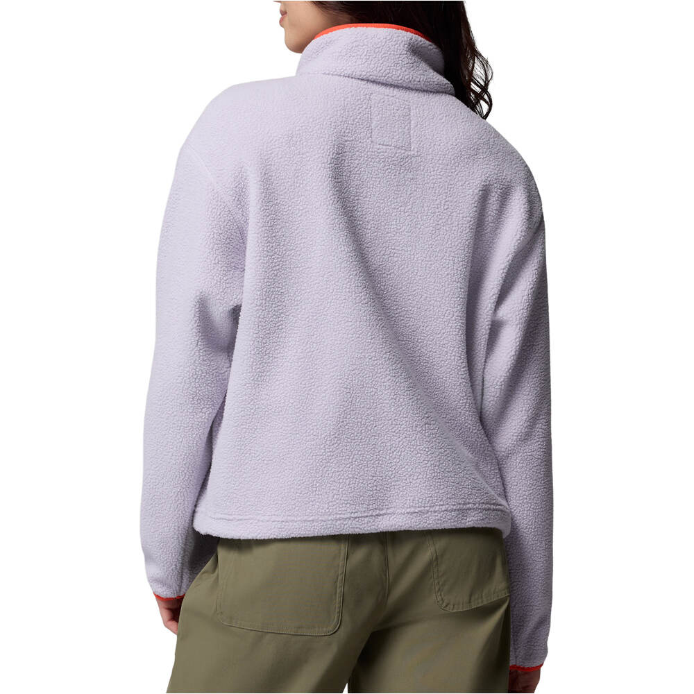 Columbia forro polar mujer Helvetia II Cropped Half Snap Fleece vista trasera