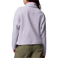 Columbia forro polar mujer Helvetia II Cropped Half Snap Fleece vista trasera