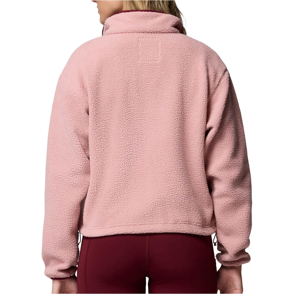 Columbia forro polar mujer Helvetia II Cropped Half Snap Fleece vista trasera
