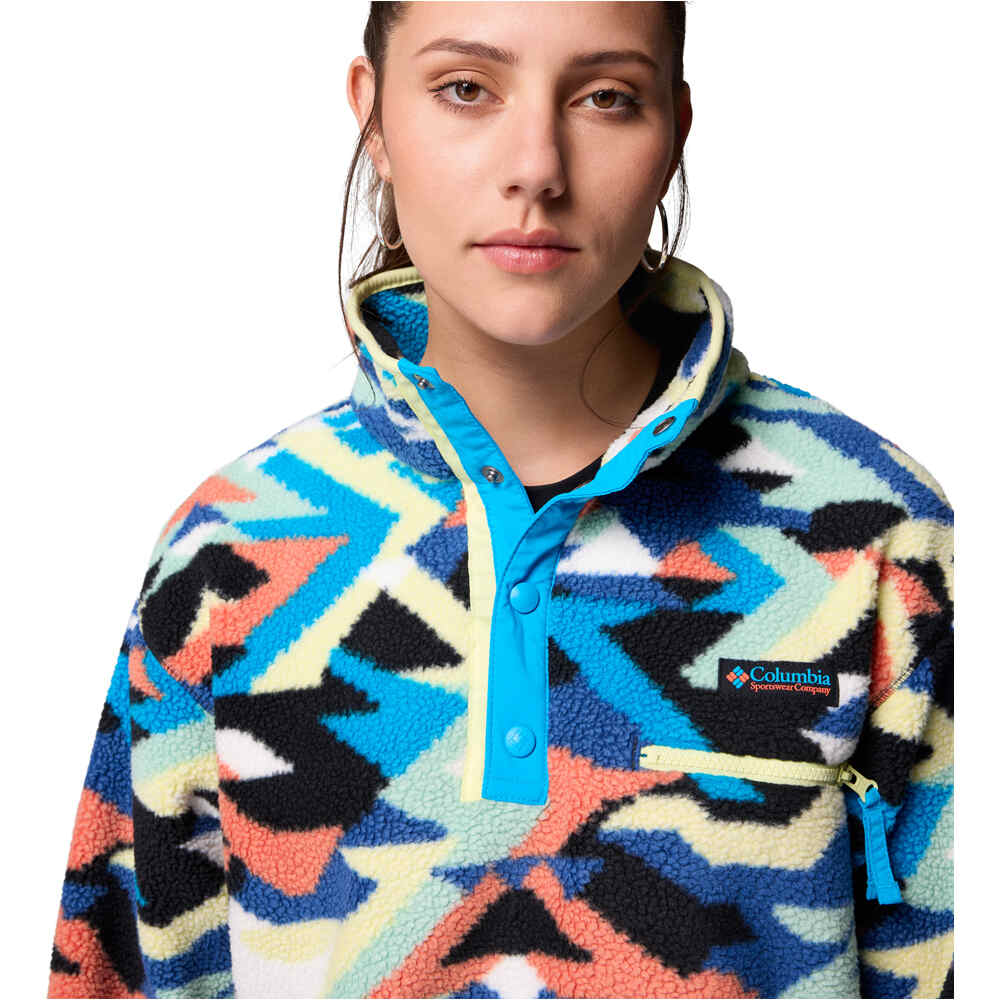 Columbia forro polar mujer Helvetia II Printed Cropped Half Snap 03