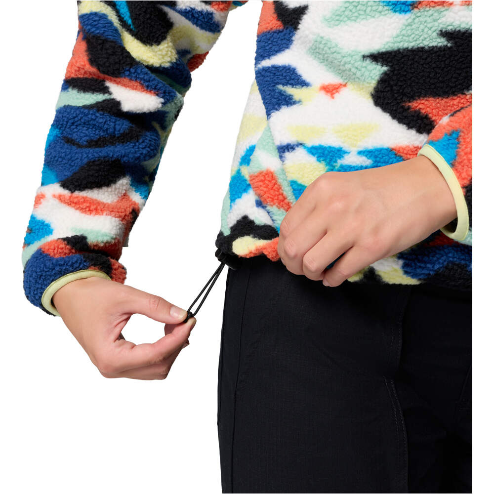 Columbia forro polar mujer Helvetia II Printed Cropped Half Snap vista detalle