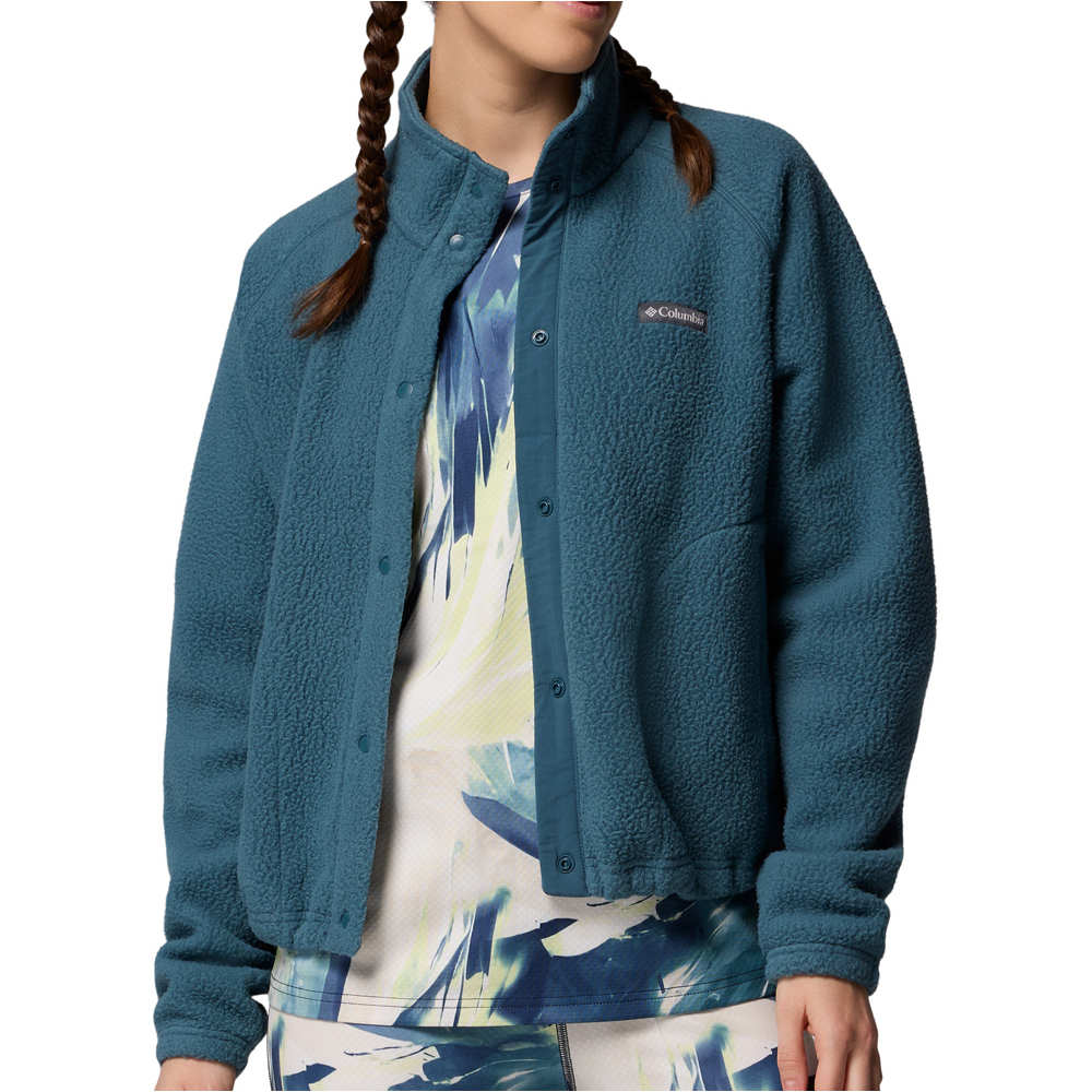 Columbia forro polar mujer Jasper Ridge Pebbled Fleece Full Snap 03