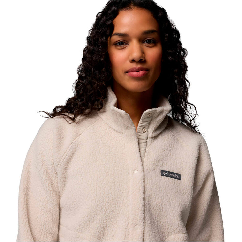 Columbia forro polar mujer Jasper Ridge Pebbled Fleece Full Snap 04