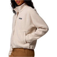 Columbia forro polar mujer Jasper Ridge Pebbled Fleece Full Snap vista detalle
