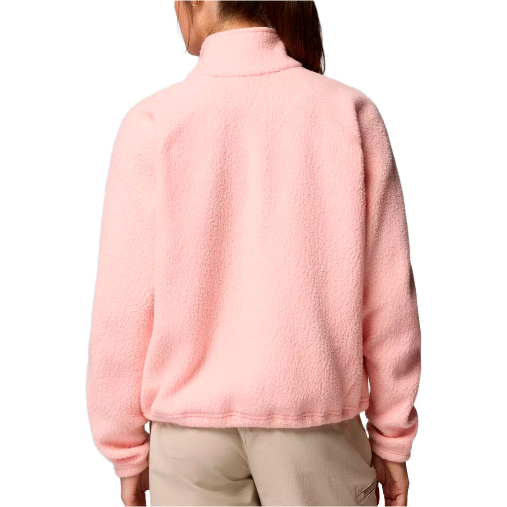 Columbia forro polar mujer Jasper Ridge Pebbled Fleece Full Snap vista trasera