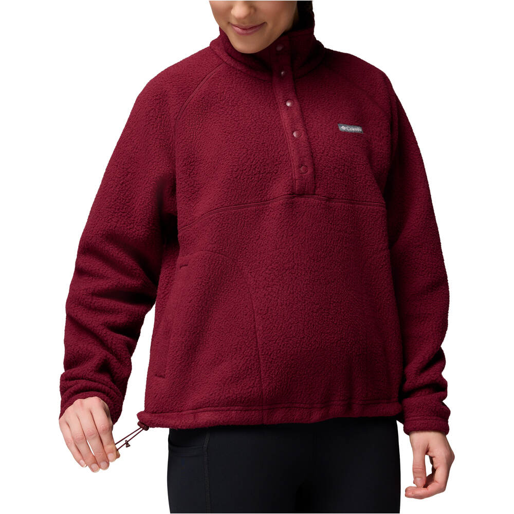 Columbia forro polar mujer Jasper Ridge Pebbled Fleece Half Snap 04
