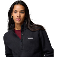 Columbia forro polar mujer Jasper Ridge Pebbled Fleece Half Snap vista detalle