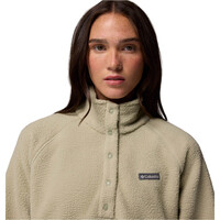 Columbia forro polar mujer Jasper Ridge Pebbled Fleece Half Snap vista detalle