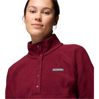 Columbia forro polar mujer Jasper Ridge Pebbled Fleece Half Snap vista detalle