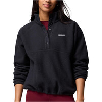 Columbia forro polar mujer Jasper Ridge Pebbled Fleece Half Snap vista frontal