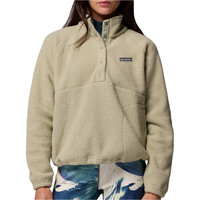 Columbia forro polar mujer Jasper Ridge Pebbled Fleece Half Snap vista frontal