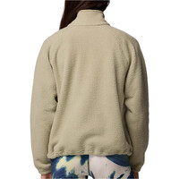 Columbia forro polar mujer Jasper Ridge Pebbled Fleece Half Snap vista trasera