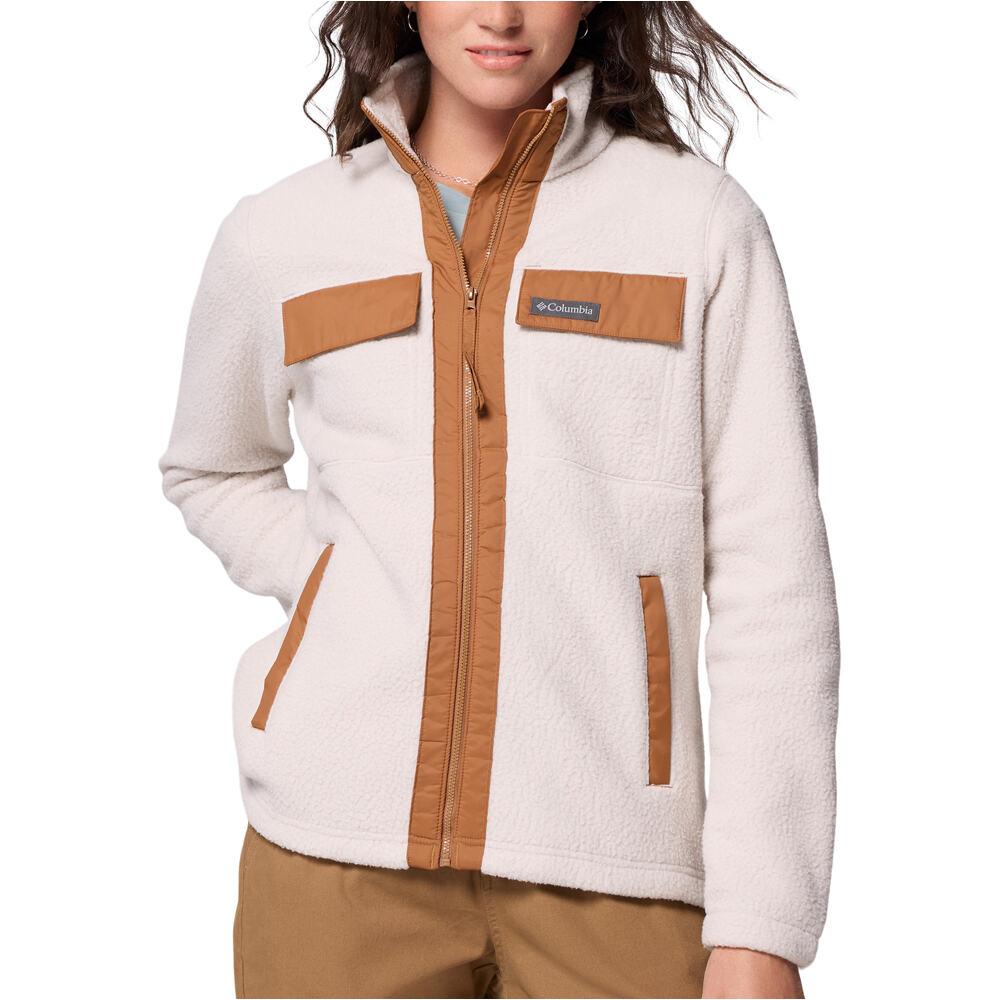Columbia forro polar mujer Juniper Peak Full Zip Fleece vista frontal