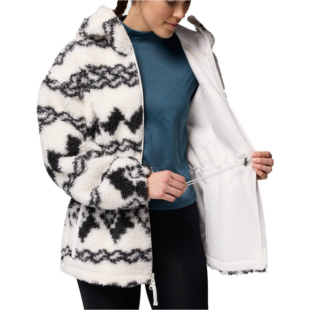 Columbia forro polar mujer Rare Escape Hooded Full Zip vista detalle
