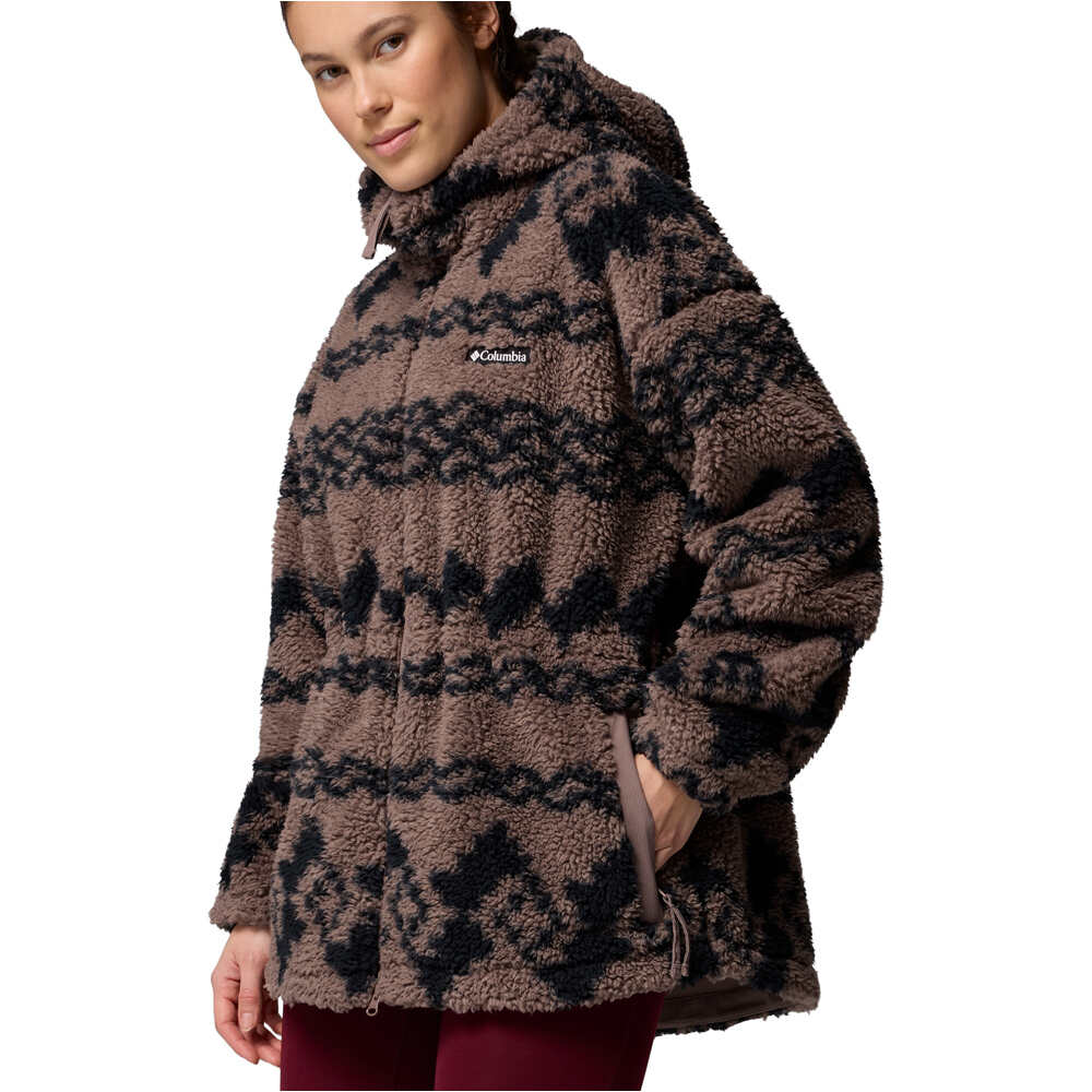 Columbia forro polar mujer Rare Escape Hooded Full Zip vista detalle