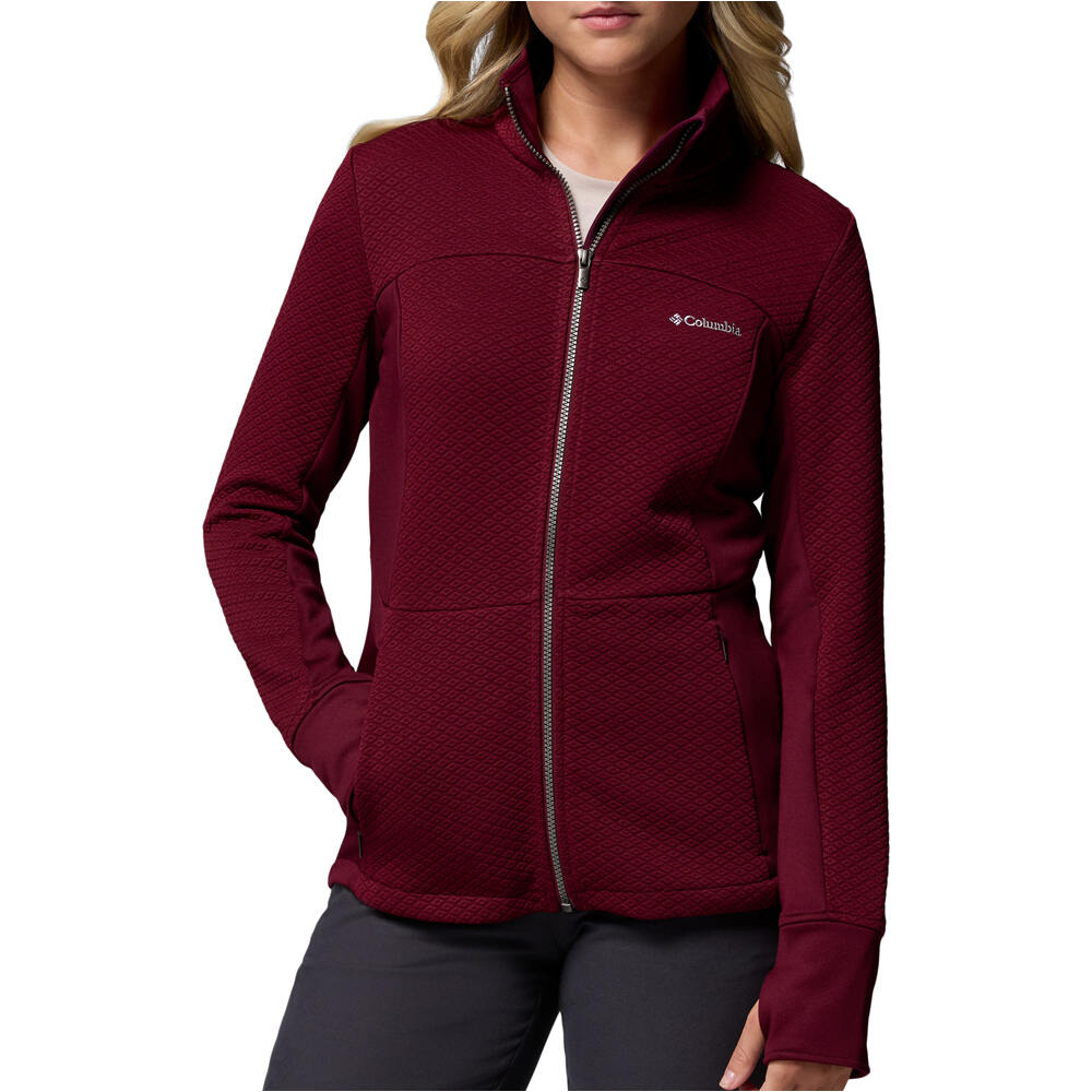 Columbia forro polar mujer Roffe Ridge III Full Zip Fleece vista frontal