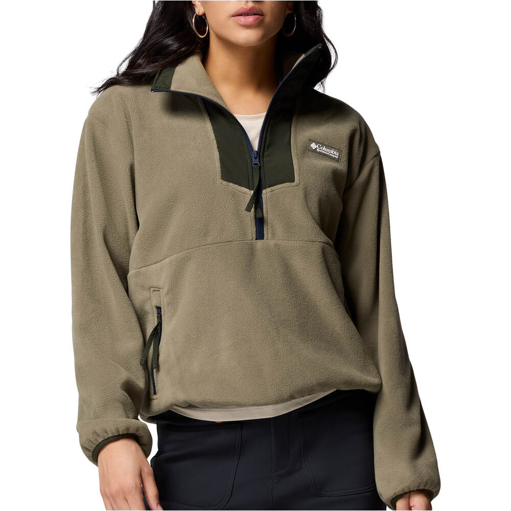 Columbia forro polar mujer Sequoia Grove 1/2 Zip Fleece vista frontal