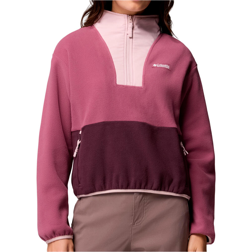 Columbia forro polar mujer Sequoia Grove II Half Zip Fleece vista frontal