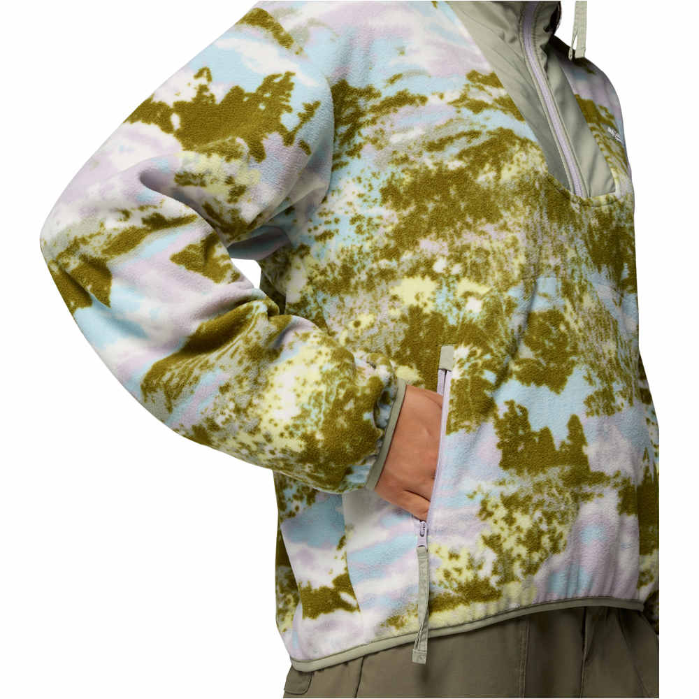 Columbia forro polar mujer Sequoia Grove Printed Half Zip 04