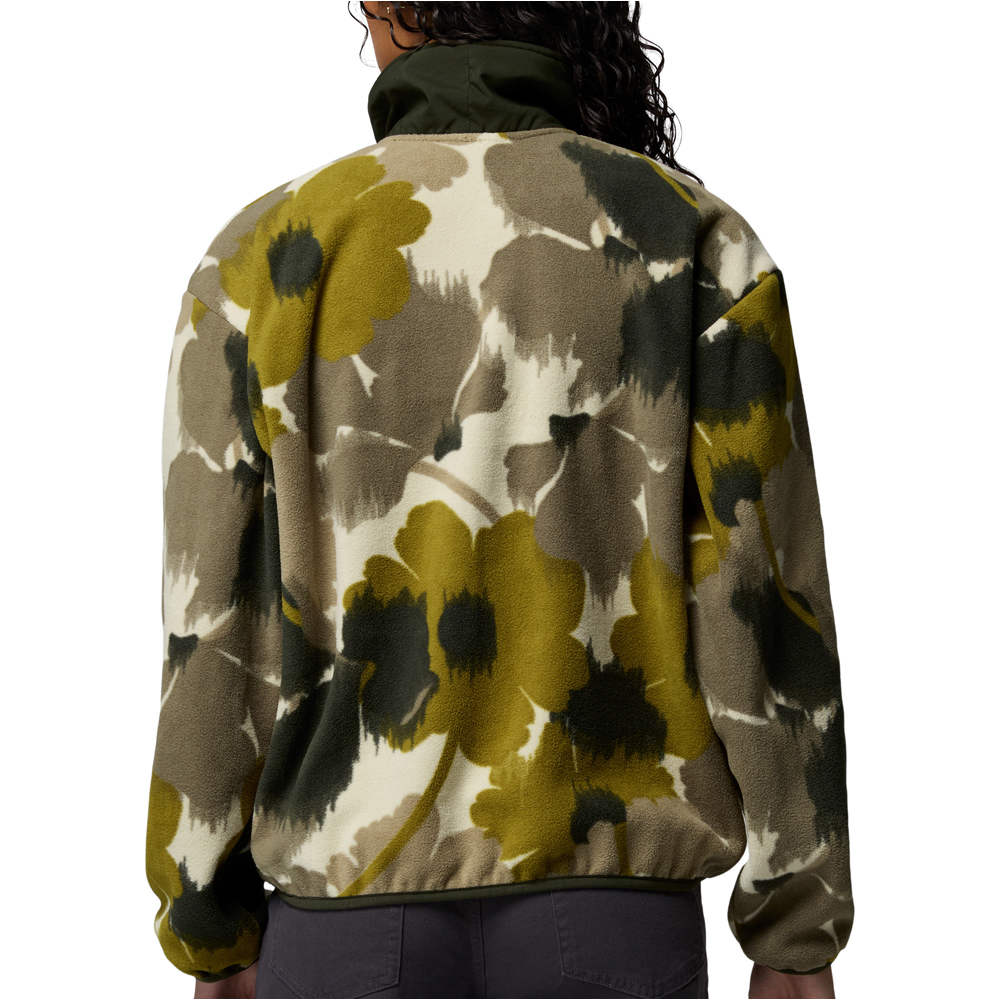 Columbia forro polar mujer Sequoia Grove Printed Half Zip vista trasera