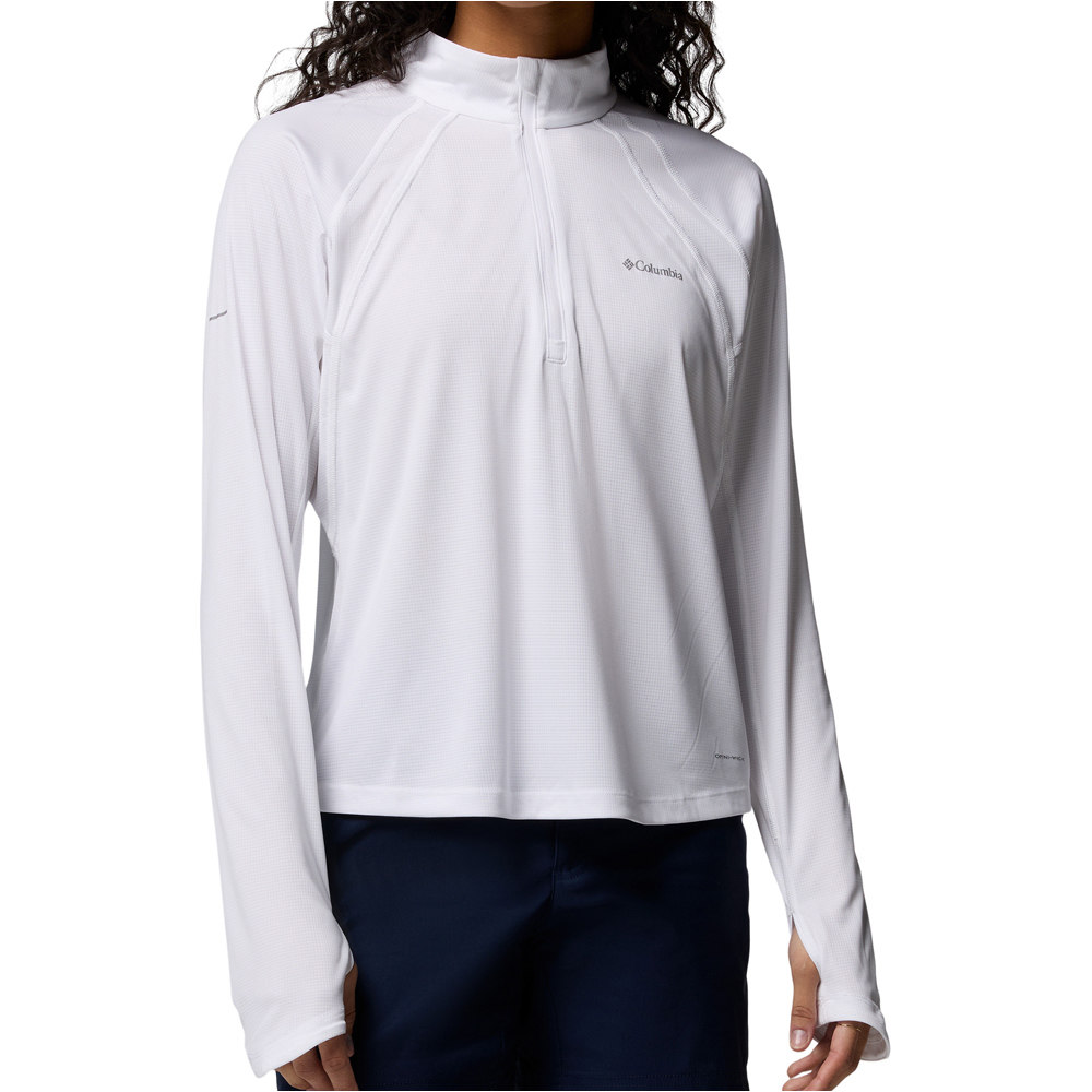 Columbia forro polar mujer Stealth Spring LS Half Zip Tee vista frontal