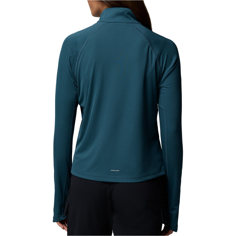 Columbia forro polar mujer Stealth Spring LS Half Zip Tee vista trasera