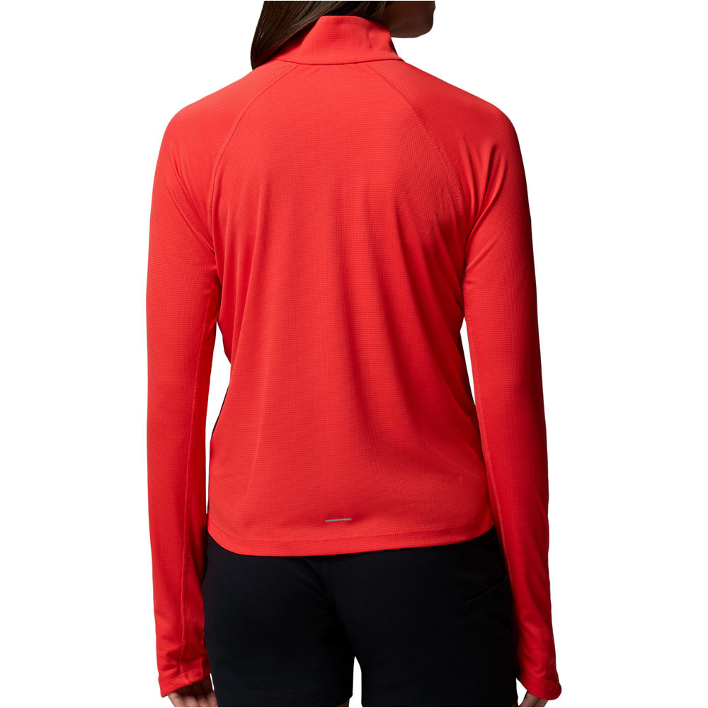 Columbia forro polar mujer Stealth Spring LS Half Zip Tee vista trasera