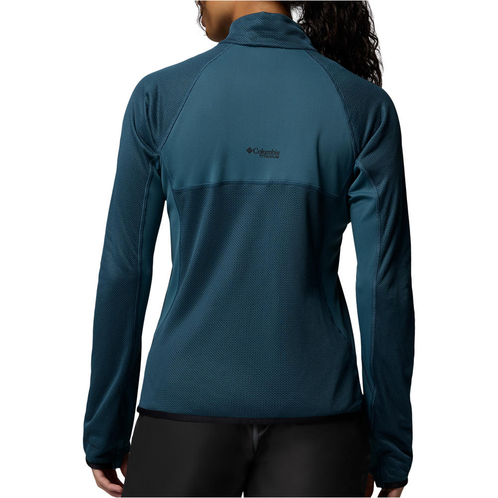 Columbia forro polar mujer Summit Step Full Zip vista trasera