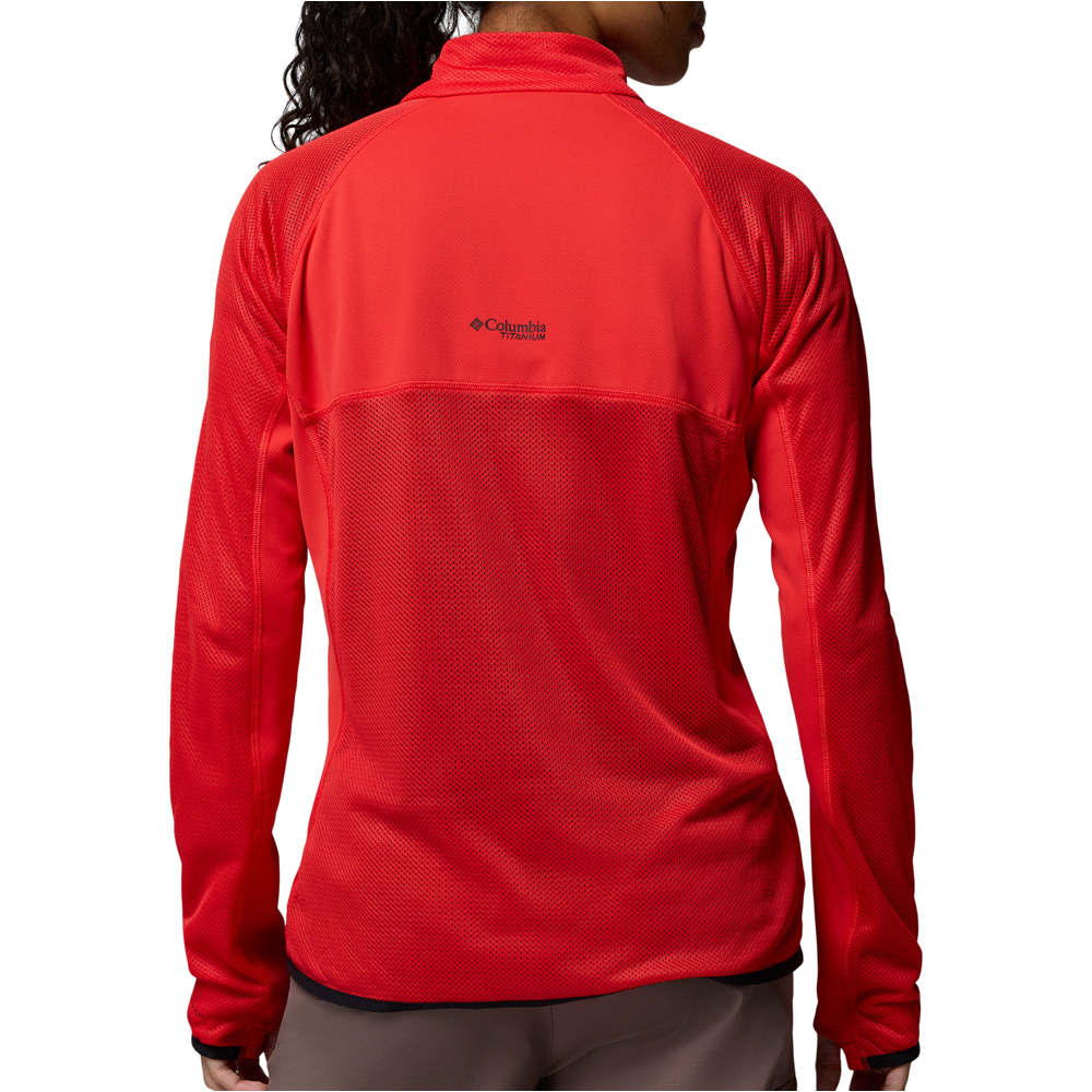 Columbia forro polar mujer Summit Step Full Zip vista trasera