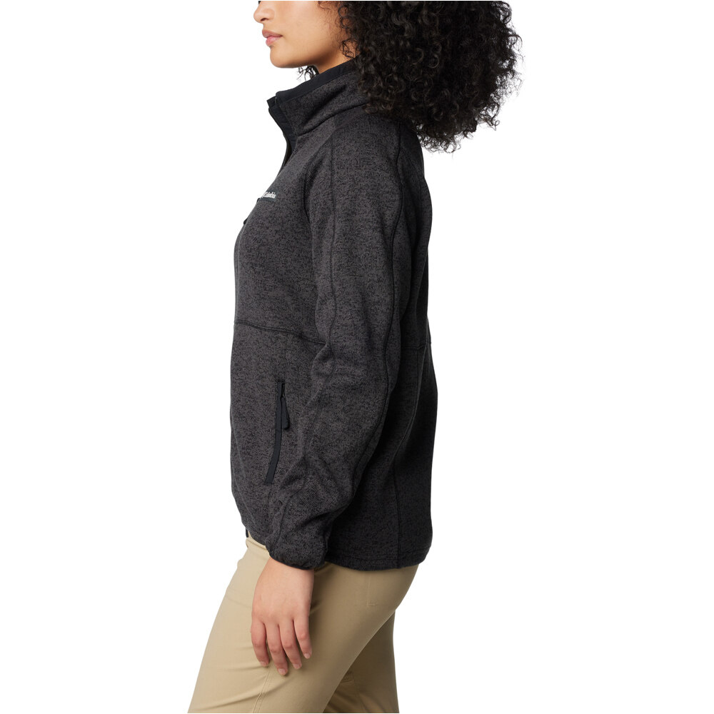 Columbia forro polar mujer Sweater Weather Full Zip II vista detalle