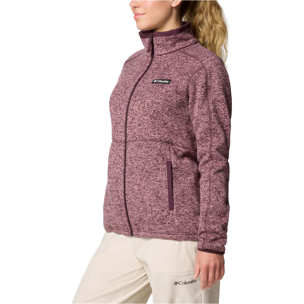 Columbia forro polar mujer Sweater Weather Full Zip II vista detalle