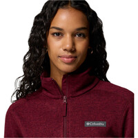 Columbia forro polar mujer Sweater Weather Full Zip II vista detalle
