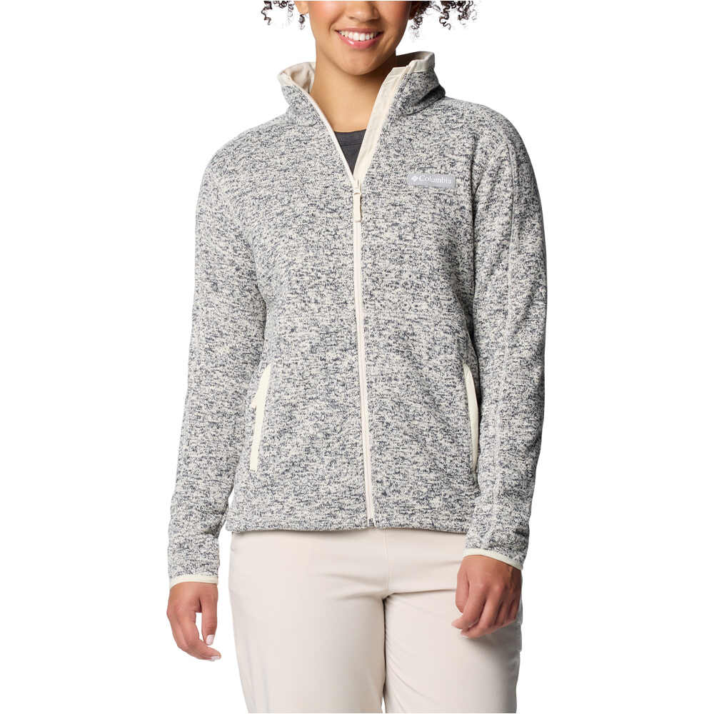 Columbia forro polar mujer Sweater Weather Full Zip II vista frontal