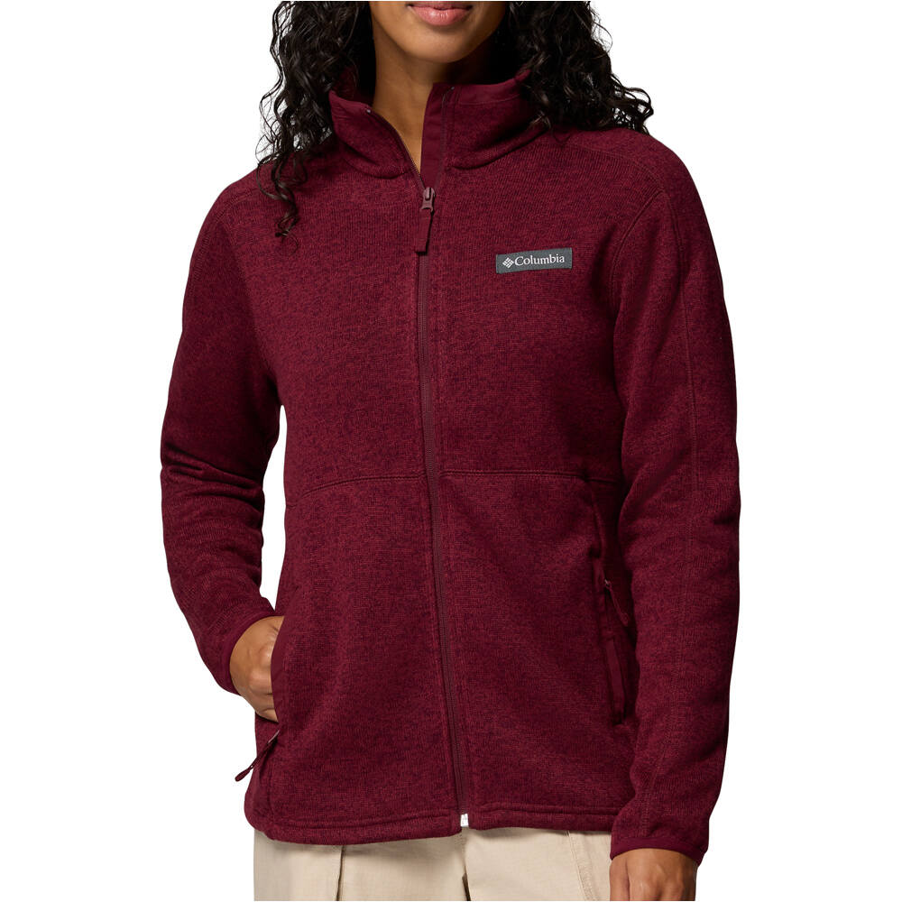 Columbia forro polar mujer Sweater Weather Full Zip II vista frontal