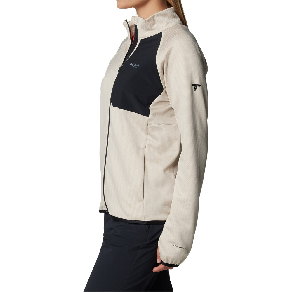 Columbia forro polar mujer Triple Canyon Grid Fleece FZ vista detalle