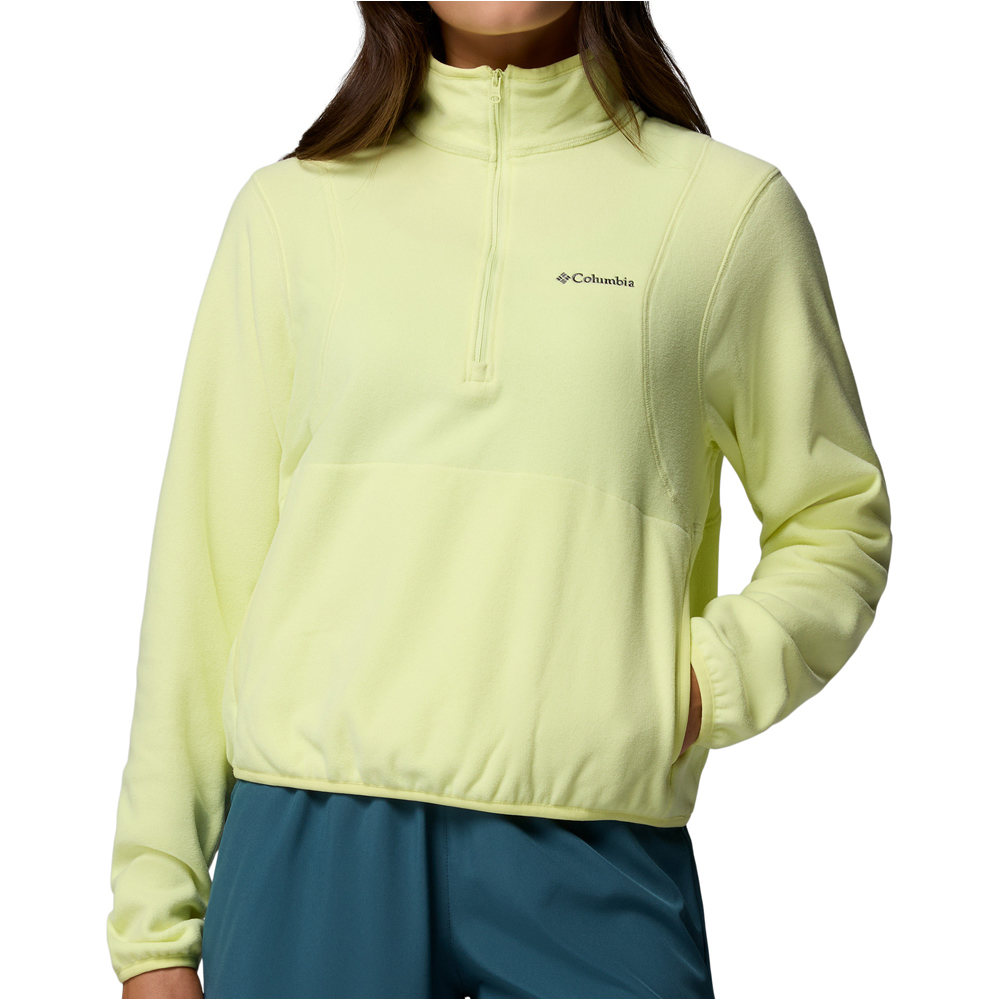 Columbia forro polar mujer Vital Valley Fleece Half Zip vista frontal