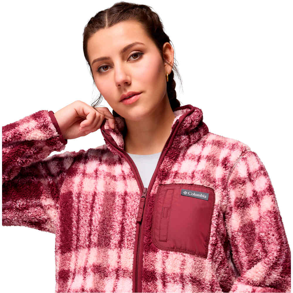 Columbia forro polar mujer West Bend Print Full Zip II vista detalle