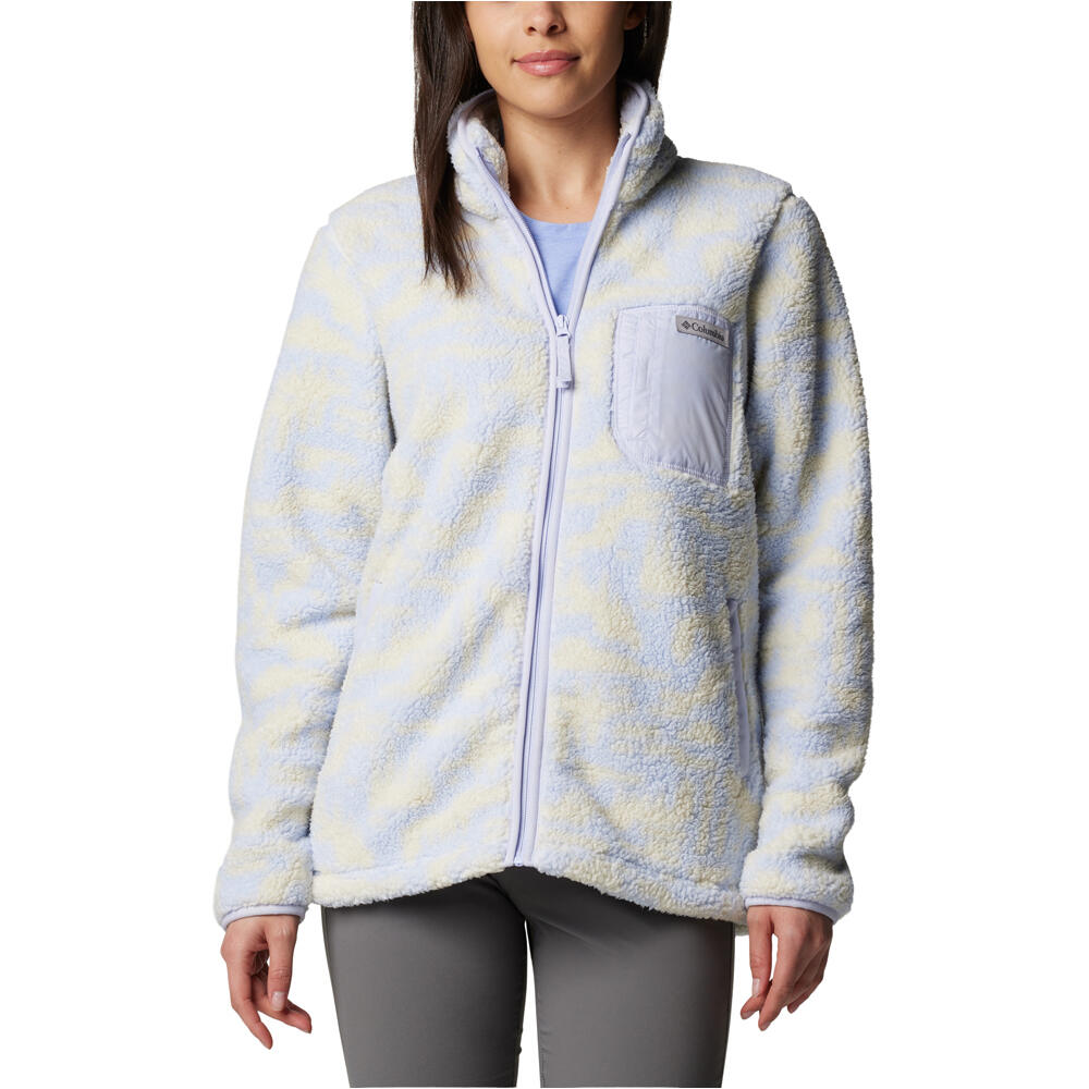 Columbia forro polar mujer West Bend Print Full Zip II vista frontal