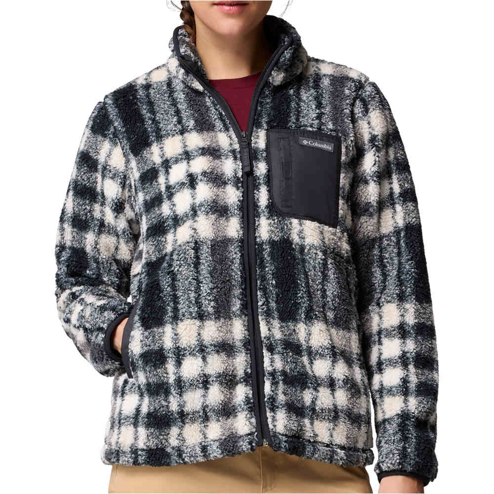 Columbia forro polar mujer West Bend Print Full Zip II vista frontal