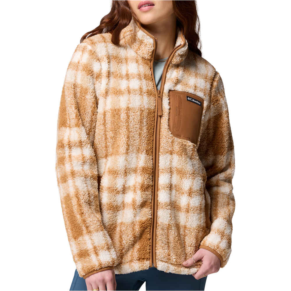Columbia forro polar mujer West Bend Print Full Zip II vista frontal