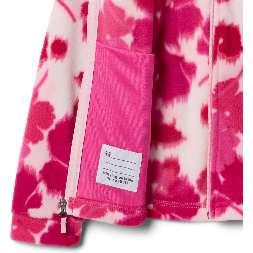Columbia forro polar niño Benton Springs II Printed Fleece vista detalle