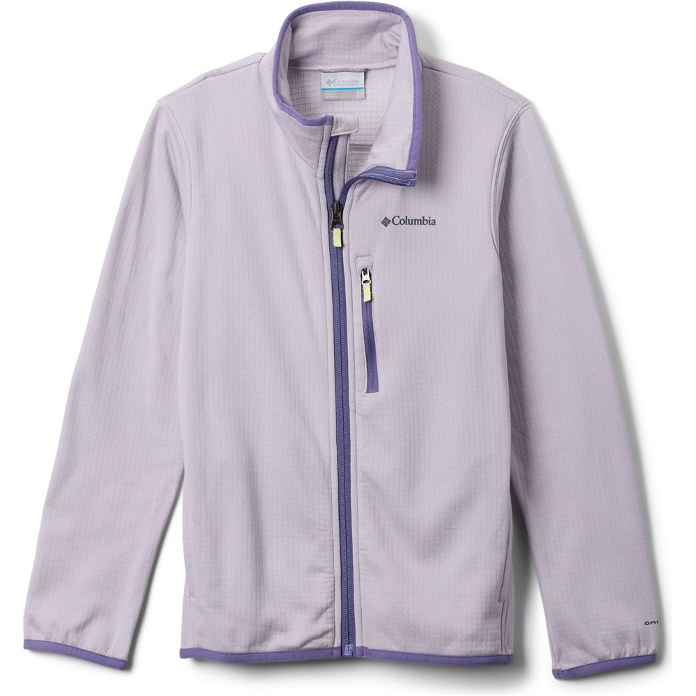 Columbia forro polar niño Essential Hike Grid Fleece Full Zip vista frontal