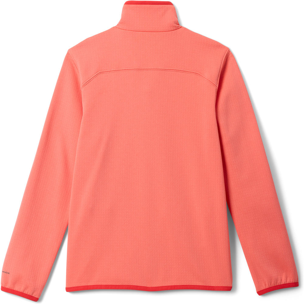 Columbia forro polar niño Essential Hike Grid Fleece Full Zip vista trasera