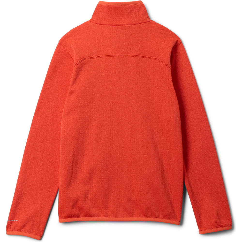 Columbia forro polar niño Essential Hike Grid Fleece Full Zip vista trasera