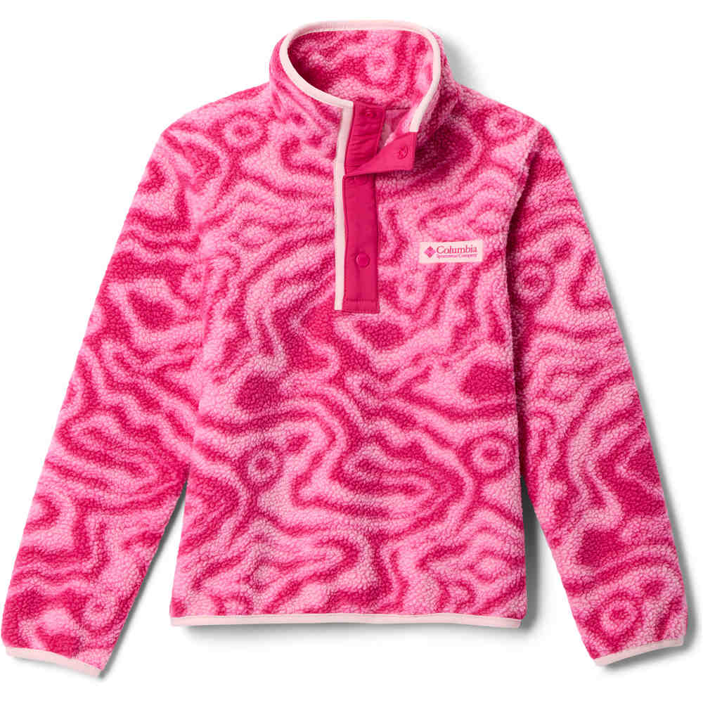 Columbia forro polar niño Helvetia II Printed Half Snap Fleece vista frontal