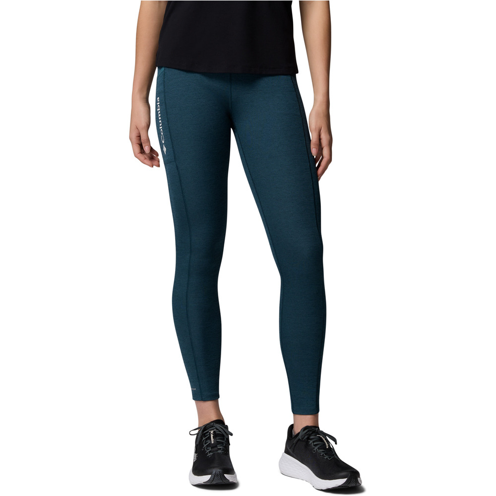 Columbia mallas trail running largas mujer Columbia Move Legging vista frontal