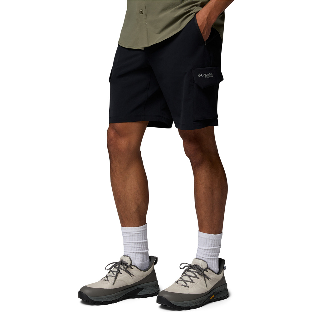 Columbia pantalón corto montaña hombre Silver Ridge  Elite Short vista detalle