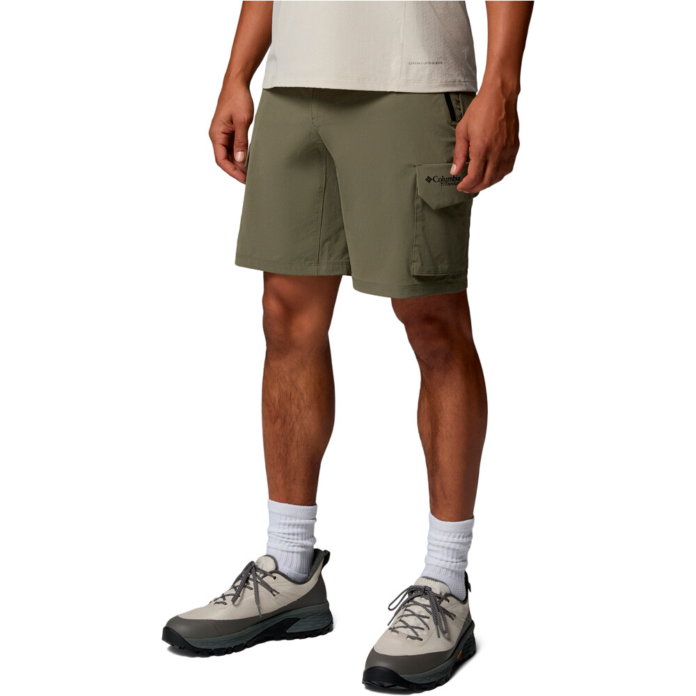 Columbia pantalón corto montaña hombre Silver Ridge  Elite Short vista detalle