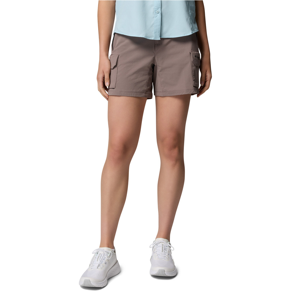 Columbia pantalón corto montaña mujer Silver Ridge Elite Short vista frontal